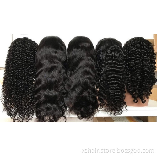 Wholesale Brazilian Virgin Wave Swiss Lace Front Wigs 613 Blonde 180 Density 100% Human Hair Wigs for Black Women